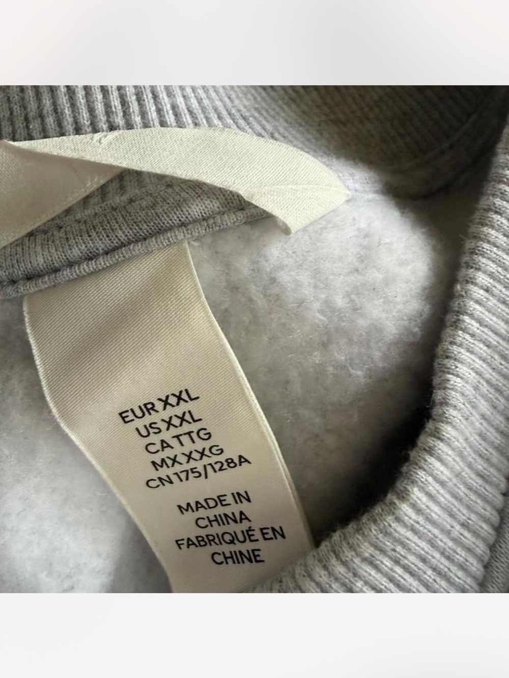 H&M Gray Crewneck Sweatshirt with Light Blue Print - Picture 3 of 3